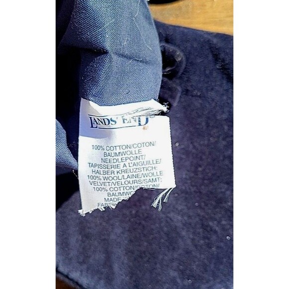 Lands' End Needlepoint Christmas Stocking Dogs Pet Wool Monogram Discontinued C4 - Picture 7 of 10